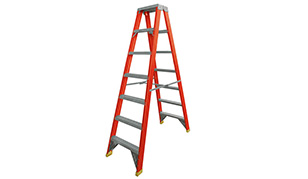 Fiberglass Double-Sided Ladder for Safe Industrial Use