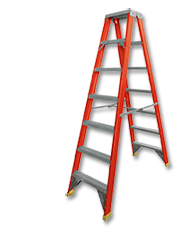 Fiberglass Double-Sided Ladder for Industrial Use